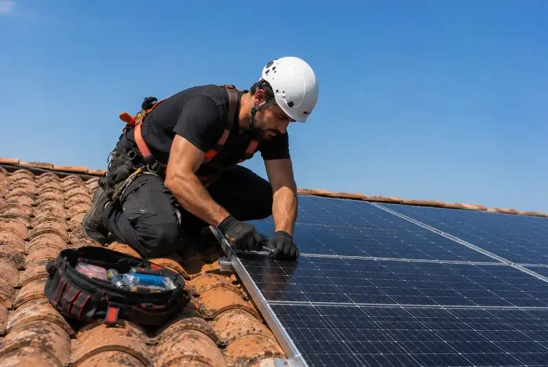 Maintenance et monitoring de panneaux solaires à Saint-Front-de-Pradoux