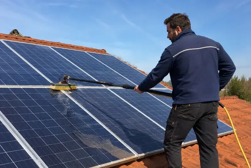 Nettoyage et entretien de panneaux solaires à Saint-Front-de-Pradoux